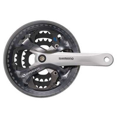 Система Shimano Acera, FC-M361 170мм, Квадрат, 42/32/22T, серебристая EFCM361C222CS