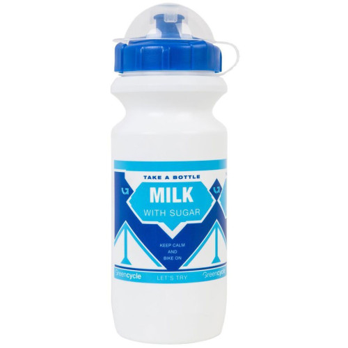 Велофляга Green Cycle GBT-512M Сгущенка с крышкой, 0,6 л