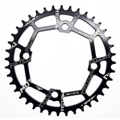 Звезда  Narrow Wide 40T BCD104мм,  штампованная  AL7075. Чёрная.