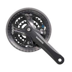 Система Shimano Acera, FC-M361 175мм, квадрат, 42/32/22T, черная EFCM361E222CL
