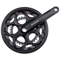 Система Shimano Tourney A070, 50/34, шатун 170мм,  с защитой, черная EFCA070C04C