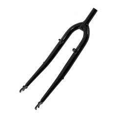 Вилка жесткая 28"х1" сталь черная конус 26,4мм стойка 240мм резьба 130мм