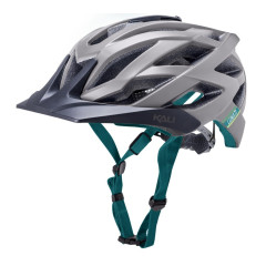 Шлем LUNATI KALI MatGry/Tel серый-бирюза