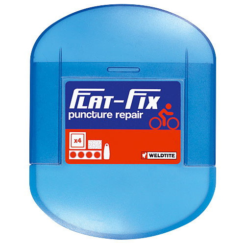 Аптечка 4 суперсамоклейки + монтировки Flat-Fix Weldtite