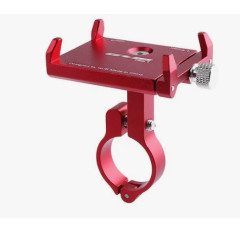 Держатель для смартфона на руль/вынос алюминиевый GUB PRO1 красный