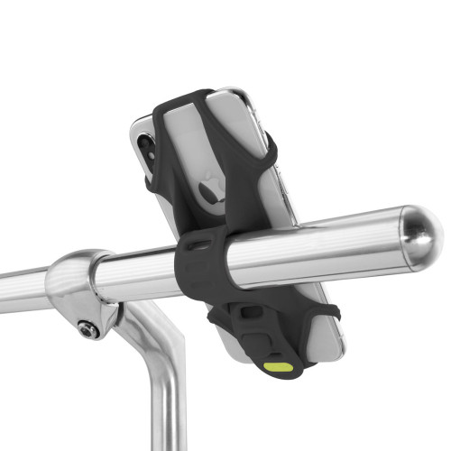 Держатель для смартфона силиконовый на руль BIKE TIE 2 черный BONE