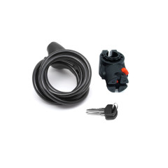 Велозамок тросовый с креплением Author ASL-31 черный