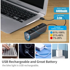 Фара передняя GACIRON V9M-1000 1000 LM USB