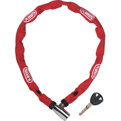 Замок вело цепь 4мм, ключ, Abus Web 1500/60см красный