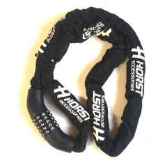 Замок цепь для велосипеда в чехле Horst 6х1500мм кодовый