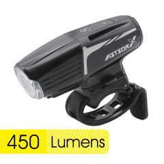 Фонарь для велосипеда передний с креплением на руль  Moon Meteor X Auto, 450  люмен.