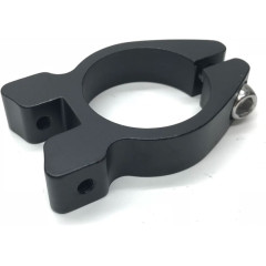 Хомут подседельный 34.9мм с отверстиями для крепления багажника, черный, с болтом