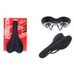 Седло EVOLUTION, спорт 285x145 мм, черное TTS010