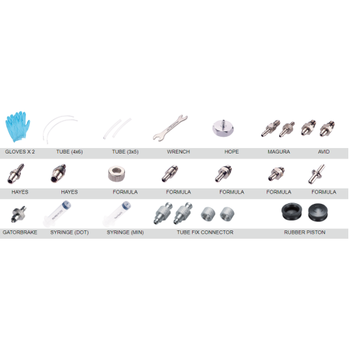 Набор для прокачки гидравлических тормозов Tektro и Shimano Alligator