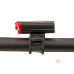 Фонарь для велосипеда передний Author double shot 250 люмен и дополнительный задний фонарь