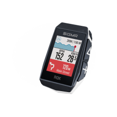 Велокомпьютер SIGMA ROX 11.1 EVO GPS sensor set 150 функций + датчики пульса и каденса, белый.