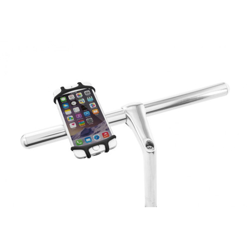 Держатель для смартфона силиконовый на руль BIKE TIE X черный BONE                                            