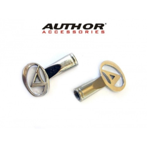 Колпачки для ниппеля спорт алюминий, анодированные с логотипом Author