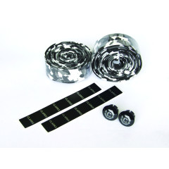 Обмотка руля велосипеда черно белая Clarks's