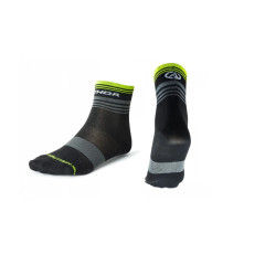 Велоноски анатомические с дышащей сеткой черно- серо-неоновые AUTHOR ProLite X0