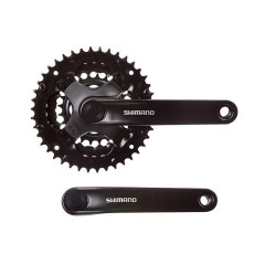 Система шатунов Shimano FC- TY301, 170мм, 42/34/24, квадрат, черная