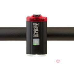 Фонарь для велосипеда передний Author double shot 250 люмен и дополнительный задний фонарь