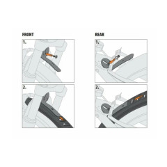 Крылья для велосипеда 28 дюймов SKS, Velo 47 Trekking, 28" 47 мм